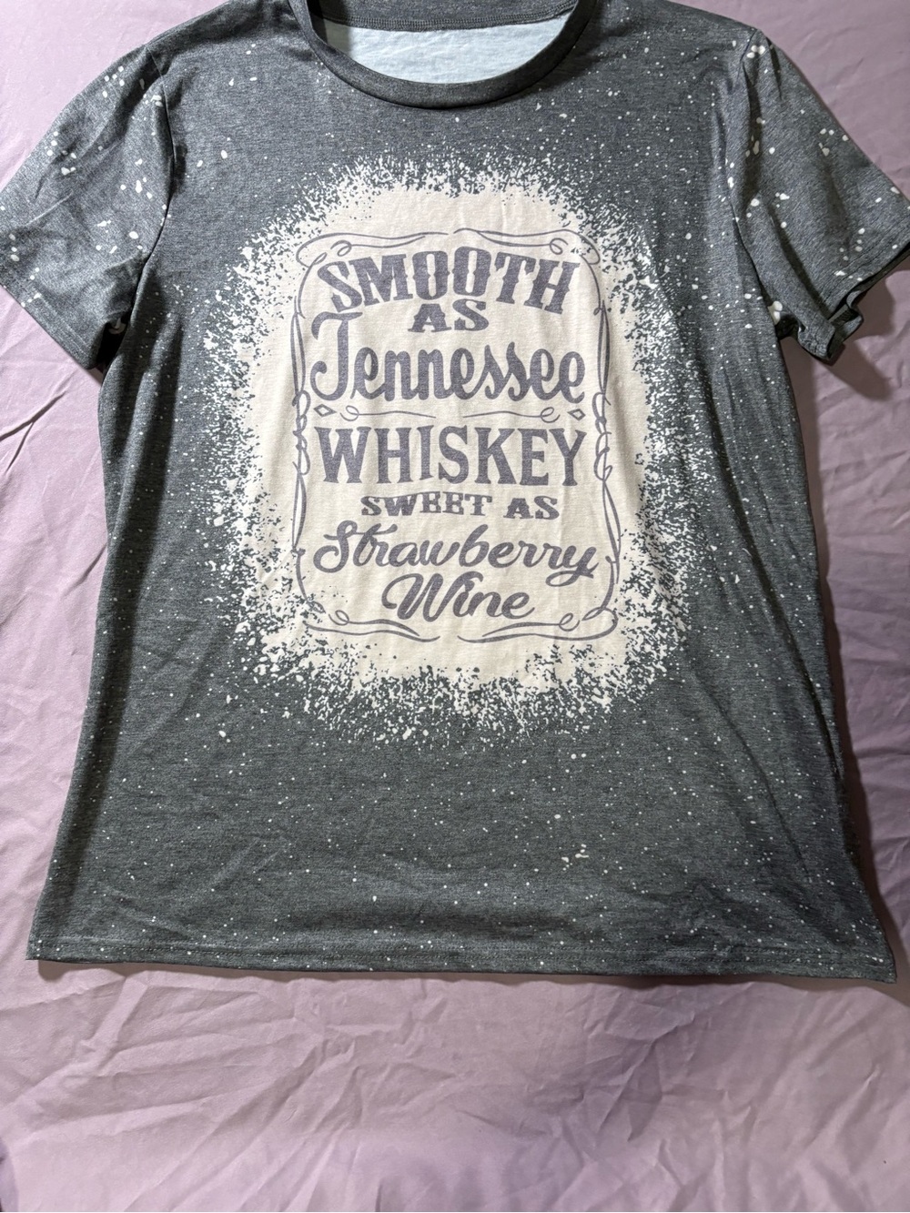Graphic Crewneck Men's Shirt - Gray with Vintage Print